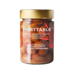 Porttable Green Negrinha Olives with Piri Piri in EVOO 1