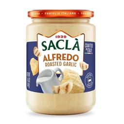 Sacla Roasted Garlic Alfredo Creamy Pasta Sauce 1