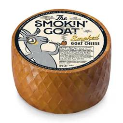 Mitica Smokin' Goat Smoked Goat Cheese, Mini Wheel 1