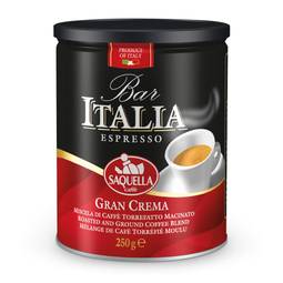 Saquella Gran Crema Espresso Ground Coffee 1