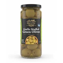 Hellenic Treasures Garlic Stuffed Green Olives 1