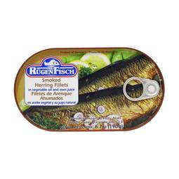 Rugen Fisch Smoked Herring Fillets in Vegetable Oil 1