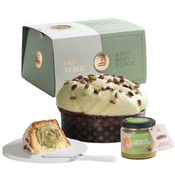 Fiasconaro Preorder: Panettone Oro Verde (with Pistachio Cream & Spreader) 1