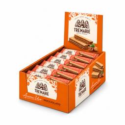 Tre Marie Hazelnut Cream Wafers, 1.3 oz x 30 1