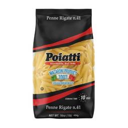Poiatti Penne Rigate #41, 100% Sicilian Wheat 1