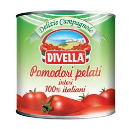 Divella Italian Peeled Tomatoes w/ Basil Leaf 1