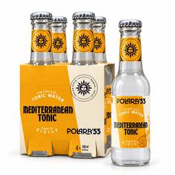 Polara Mediterranean Tonic Water, 6.7 fl x 4 1