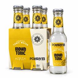 Polara Indian Tonic Water, 6.7 fl x 4 1