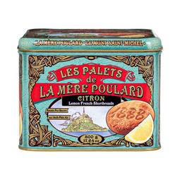 La Mere Poulard French Lemon Butter Cookies Palets in Luxury Tin 1