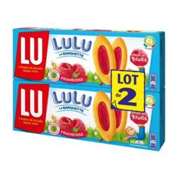 LU French Raspberry Soft Biscuits Barquette 4.2 oz x 2 1