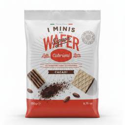 Cabrioni Mini Cocoa Wafers, No Palm Oil 1