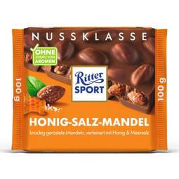 Ritter Sport Milk Chocolate with Honey Sea-Salt Almonds 1