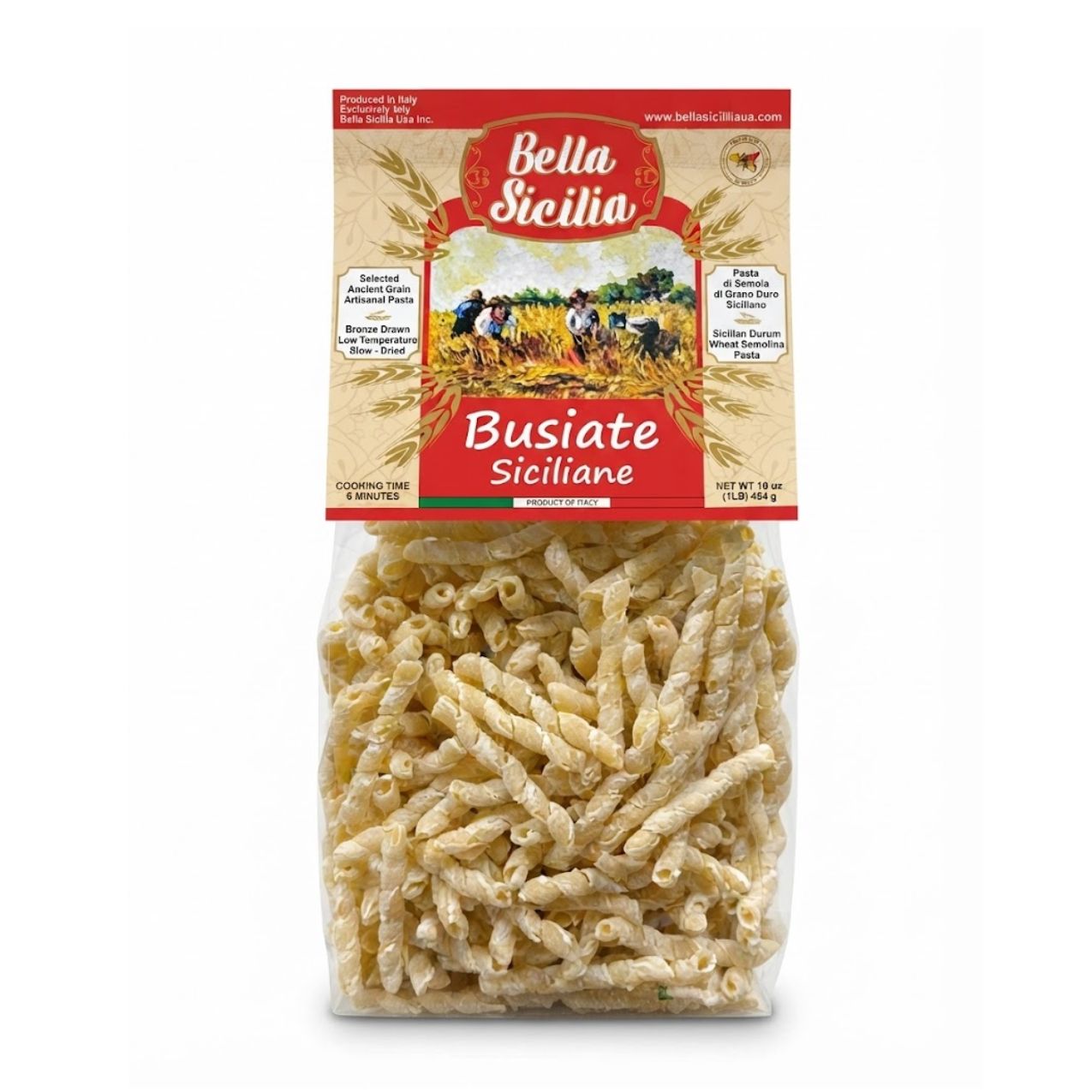 Bella Sicilia Busiate, 100% Sicilian Wheat 1