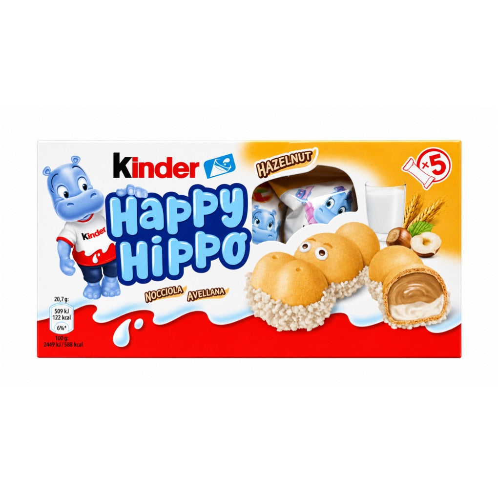 Kinder Happy Hippo Hazelnut Wafer Cookies 1