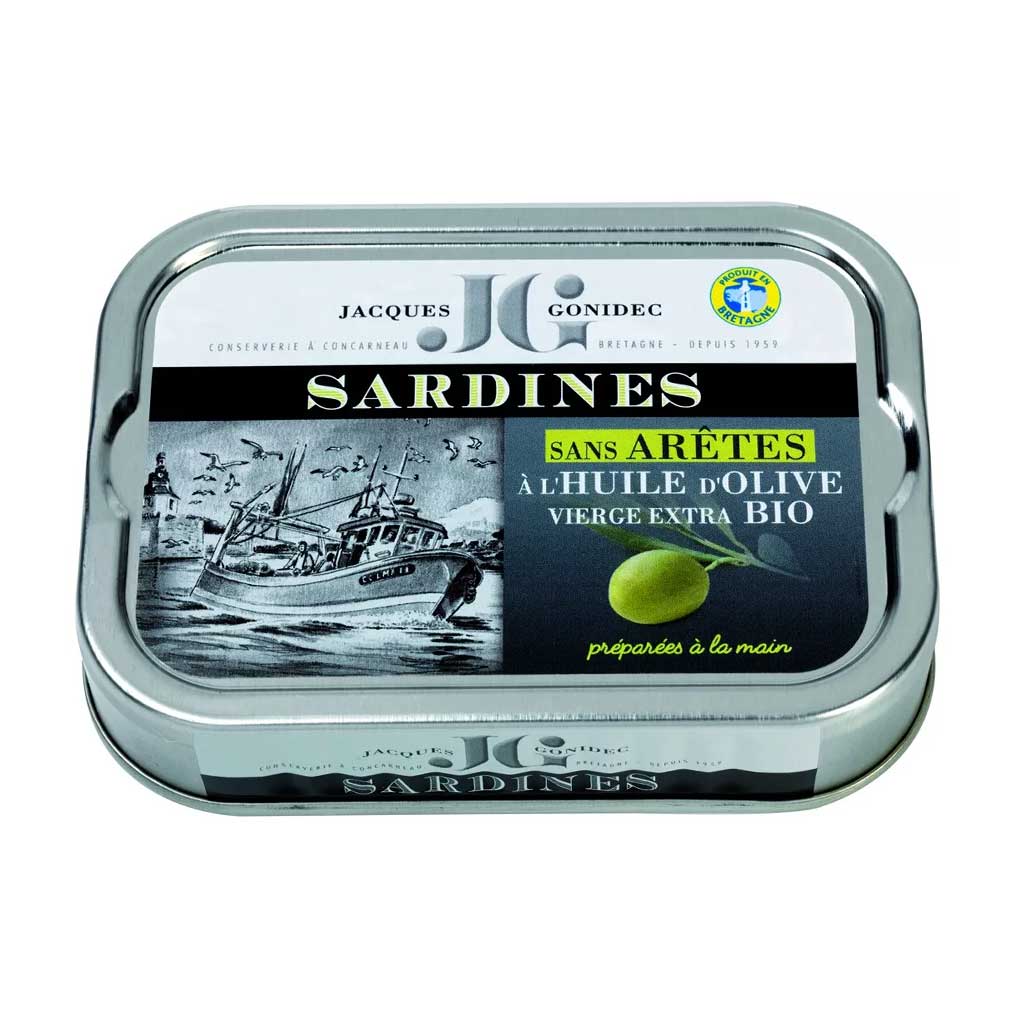 Gonidec Boneless Sardines in Organic EVOO 1