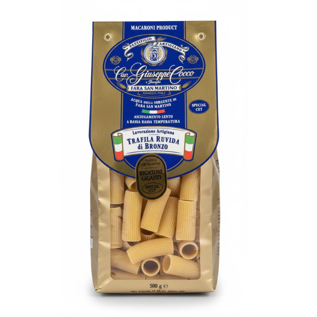 Giuseppe Cocco Organic Rigatoni Giganti Pasta 1
