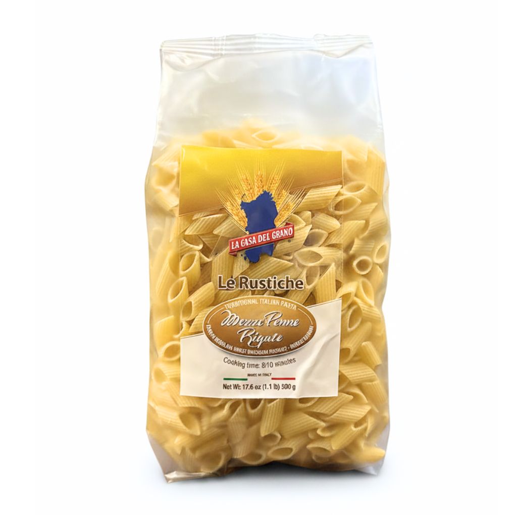 La Casa Del Grano Mezze Penne Rigate Pasta 1