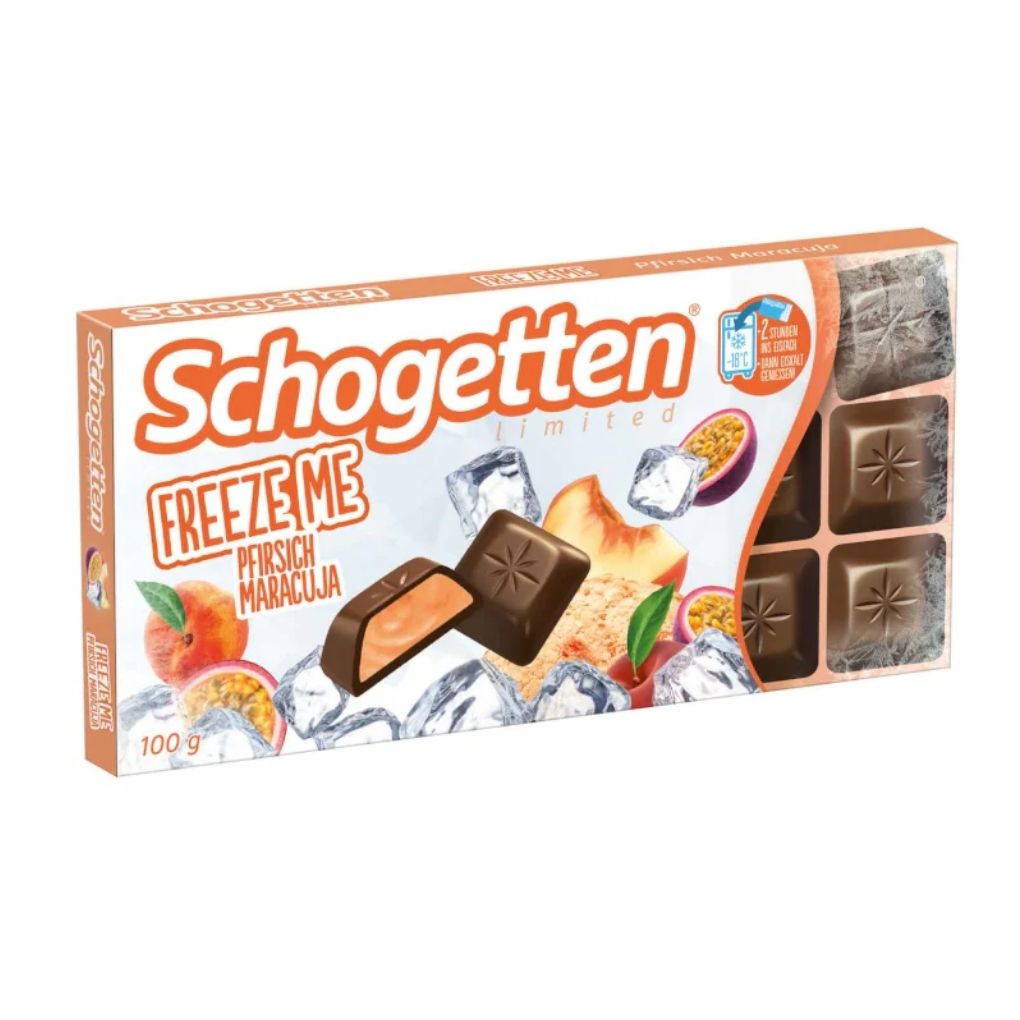 Schogetten "Freeze Me" Peach Passion Fruit Chocolate Bar 1