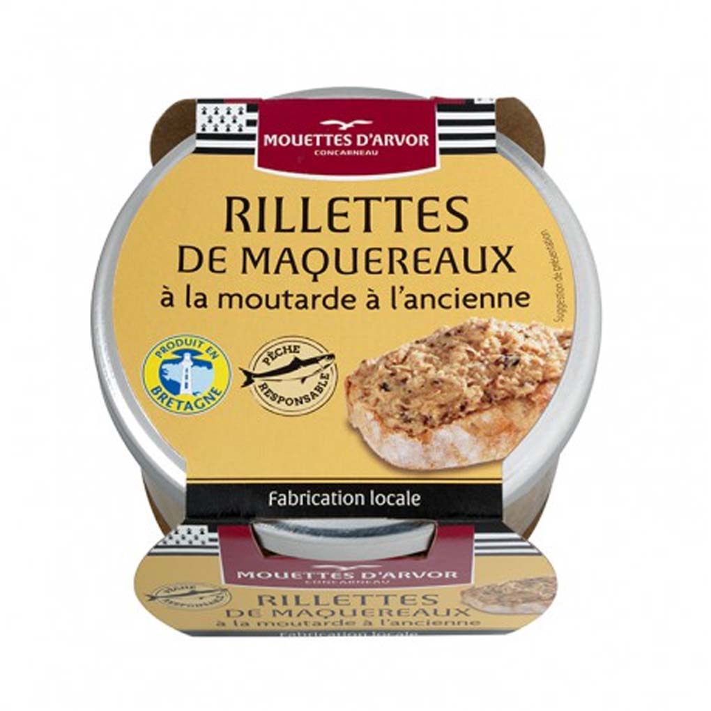 Mouettes D'Arvor Mackerel Rillettes with Whole-Grained Mustard 1