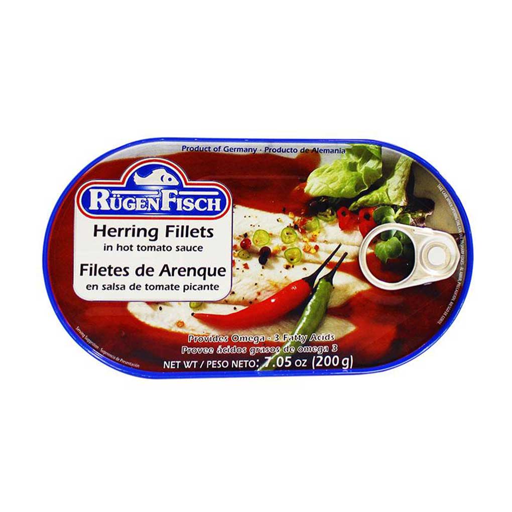 Rugen Fisch Herring Fillets in Hot Tomato Sauce 1