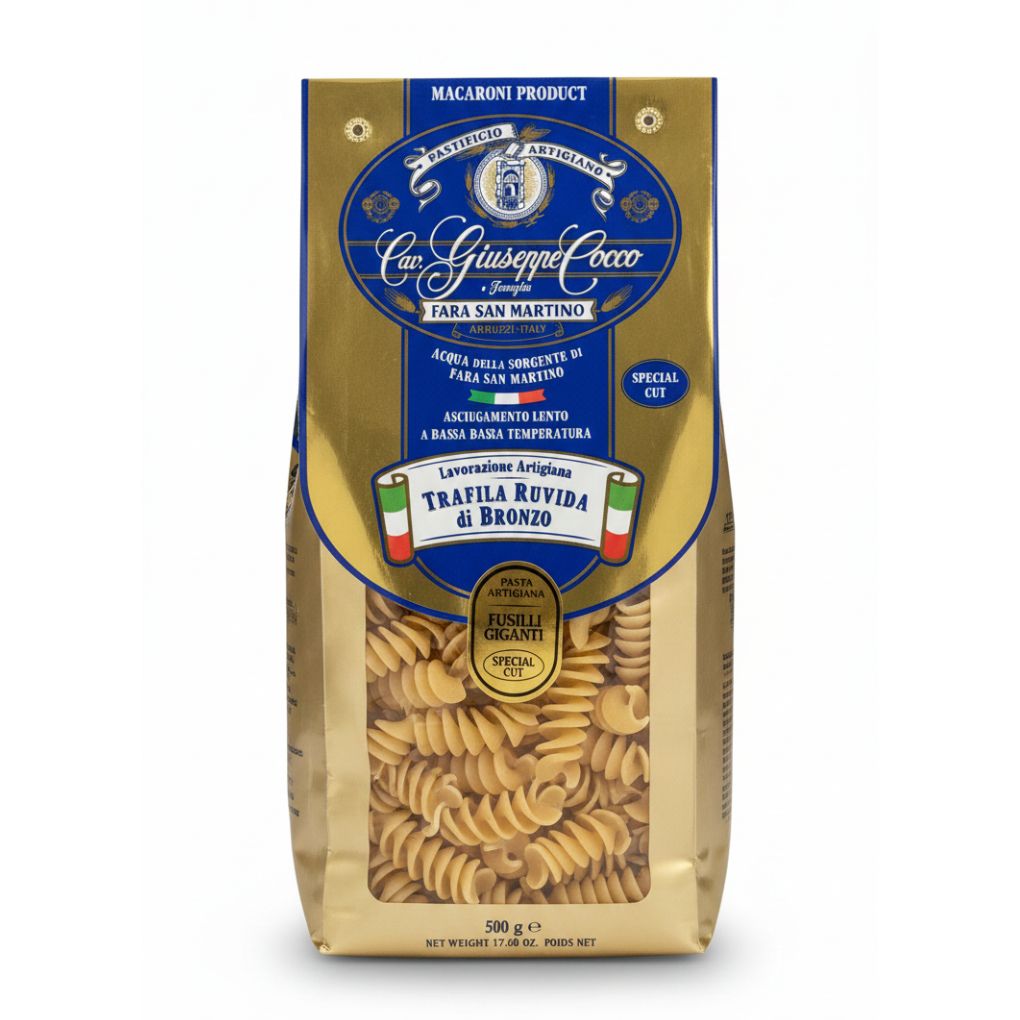 Giuseppe Cocco Organic Fusilli Giganti Pasta 1