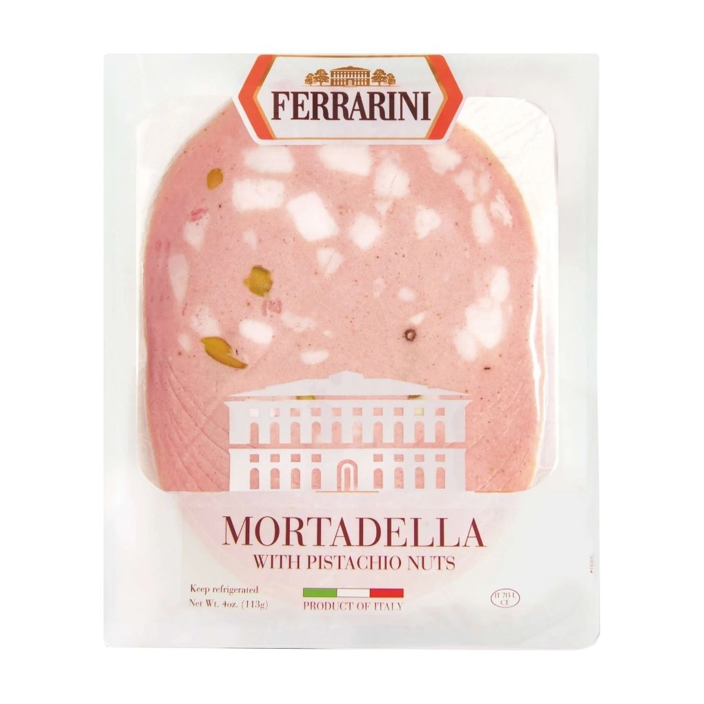 Ferrarini Mortadella with Pistachio, Sliced 2