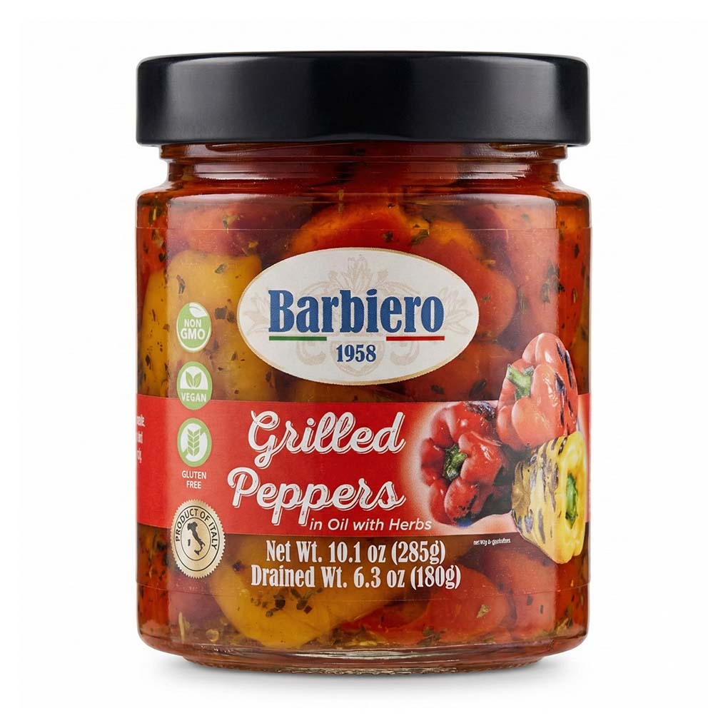 Barbiero Grilled Peppers in Oil with Herbs 1