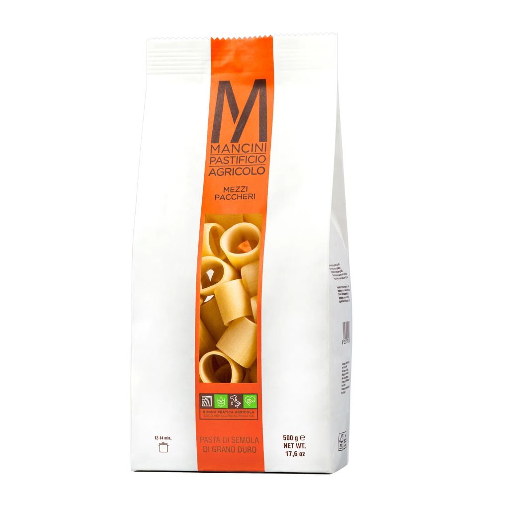 Mancini Mezzi Paccheri Tube Pasta 1