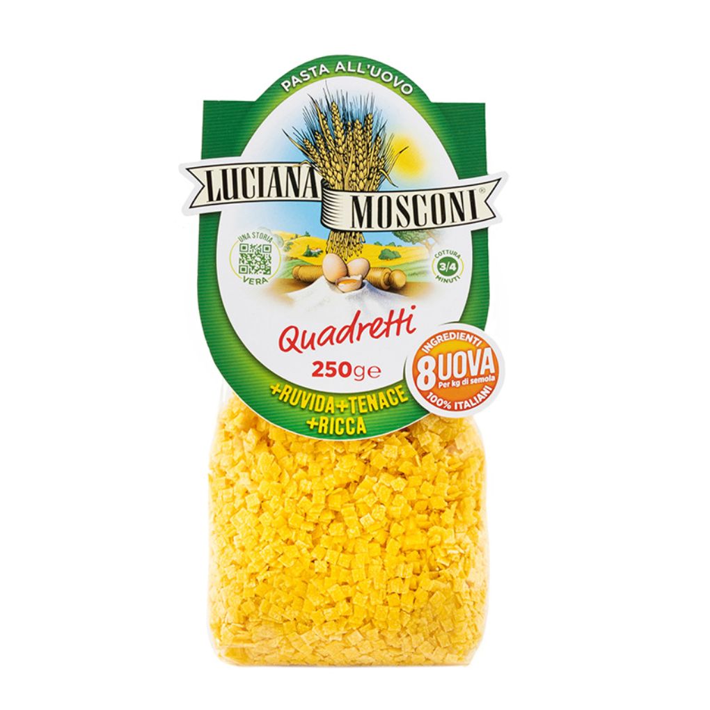 Luciana Mosconi Small Square Egg Soup Pasta 1