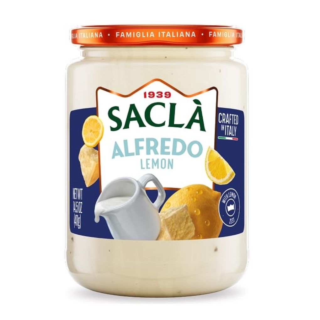 Sacla Lemon Alfredo Creamy Pasta Sauce 1