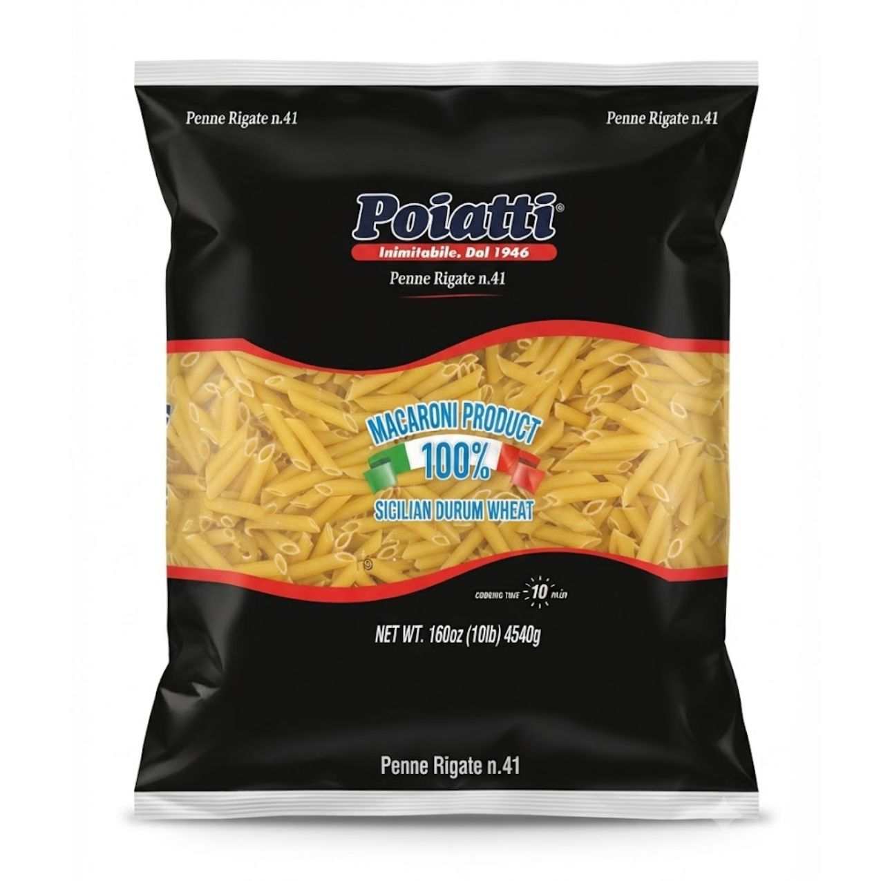Poiatti Penne Rigate #41, 100% Sicilian Wheat 1