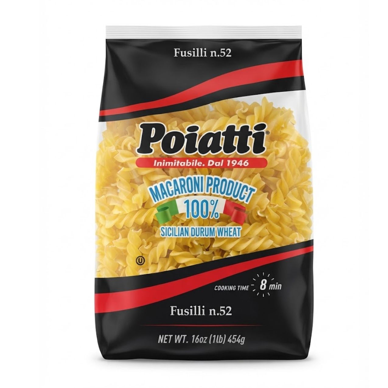 Poiatti Fusilli #52, 100% Sicilian Wheat 1