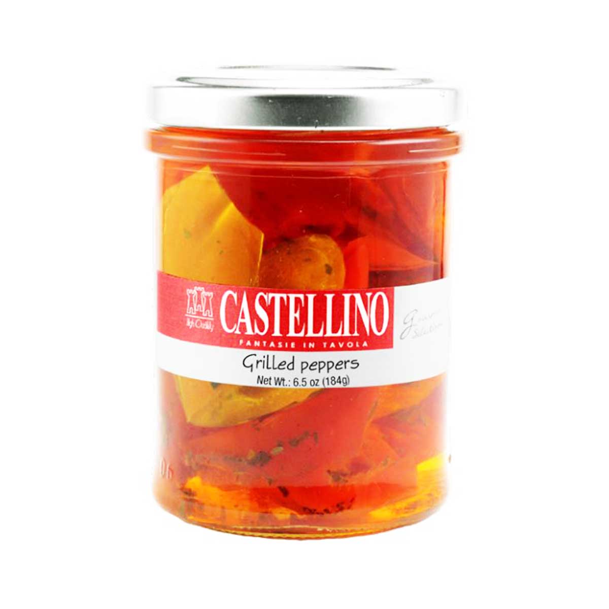 Castellino Grilled Red and Yellow Peppers Seasoned in Oil 1