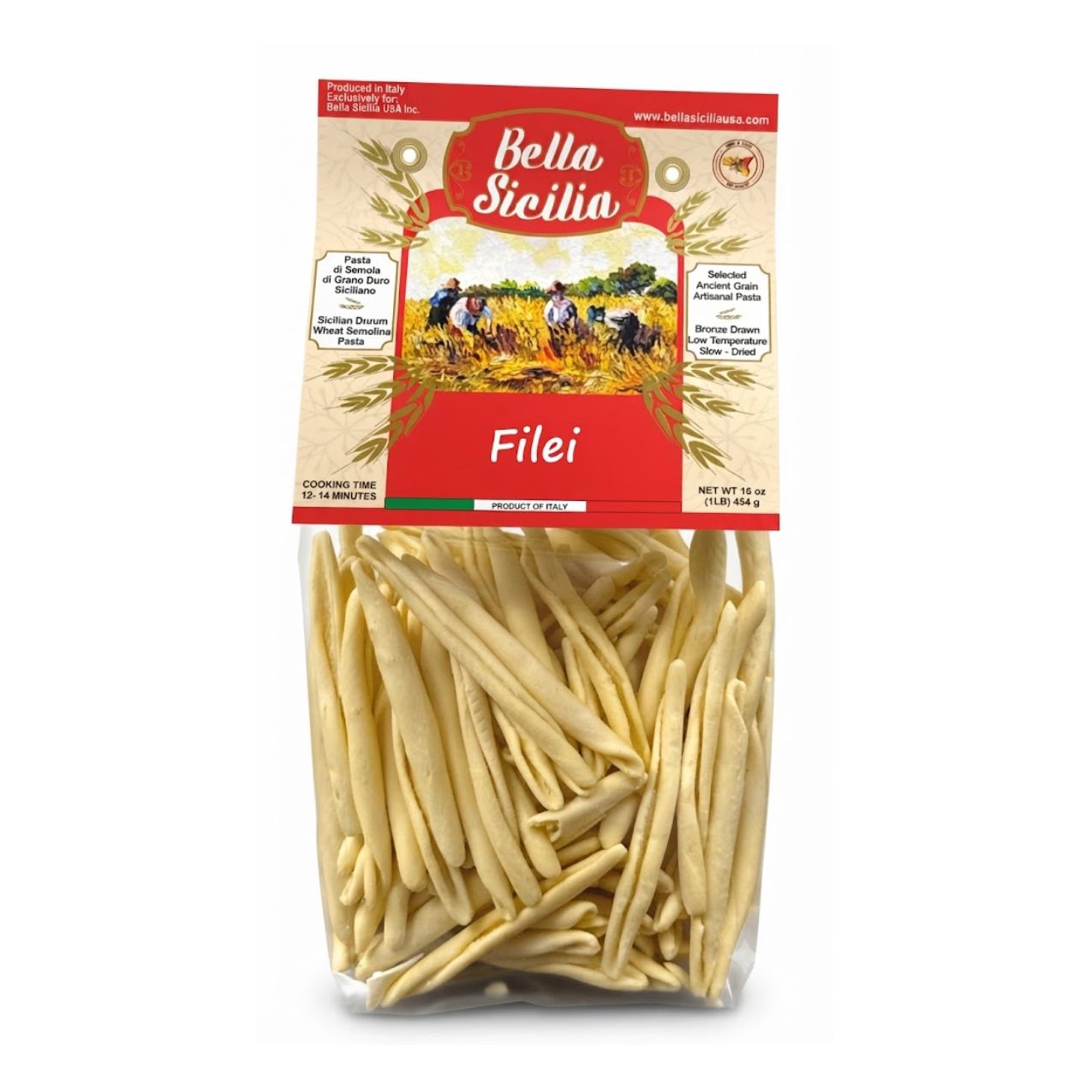 Bella Sicilia Filei, 100% Sicilian Wheat 1
