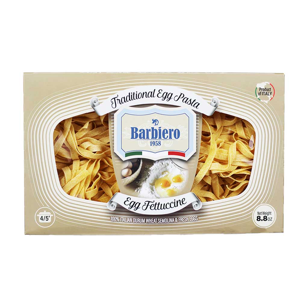Barbiero Traditional Fettuccine Egg Pasta, 100% Italian Wheat 1
