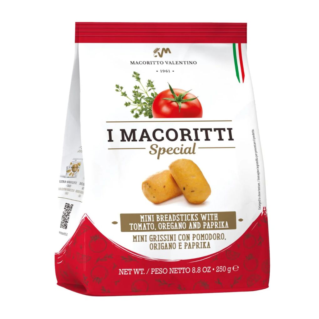I Macoritti Mini Grissini with Tomato, Oregano and Paprika 1