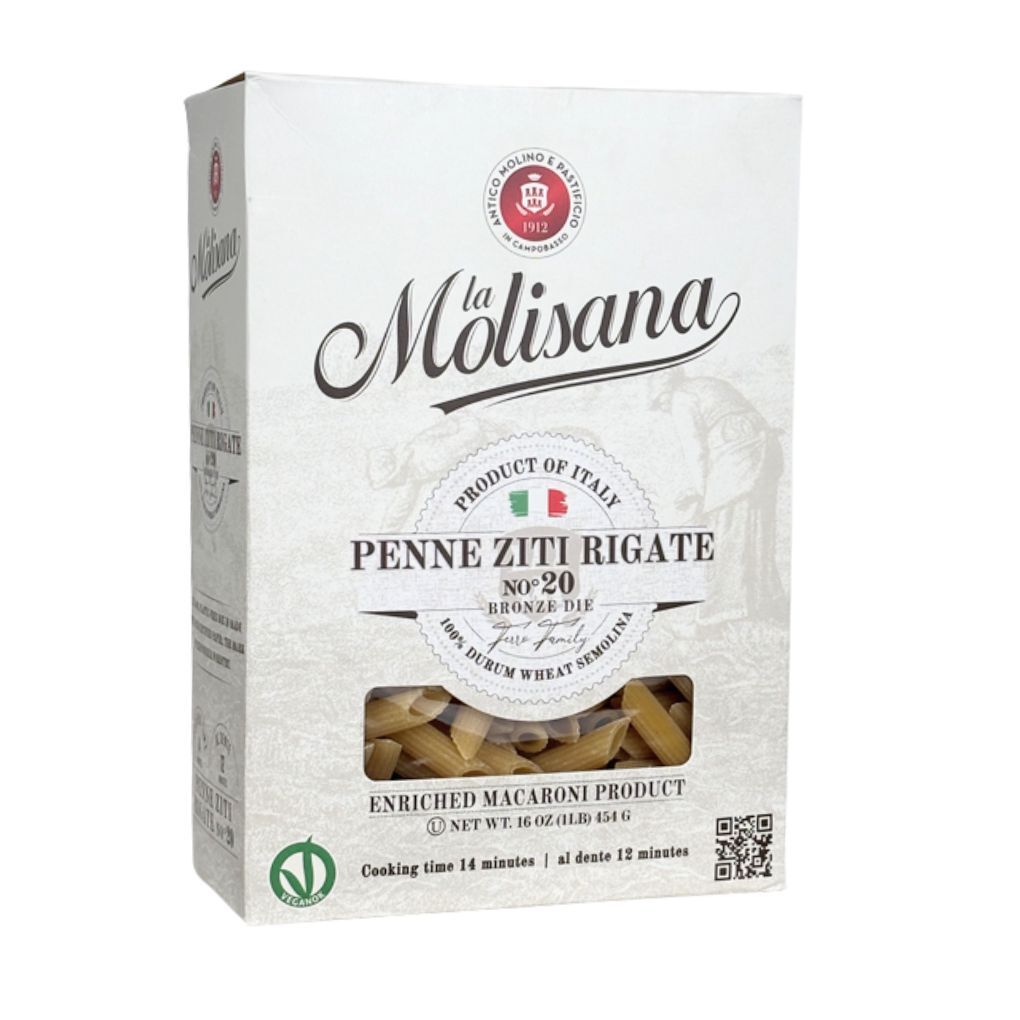 La Molisana Penne Ziti Rigate Pasta #20B, 100% Italian Wheat 1