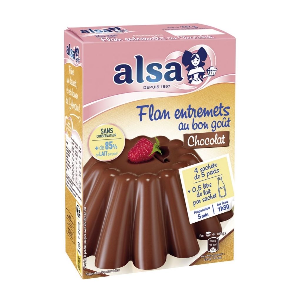 Alsa French Chocolate Flan Mix 1