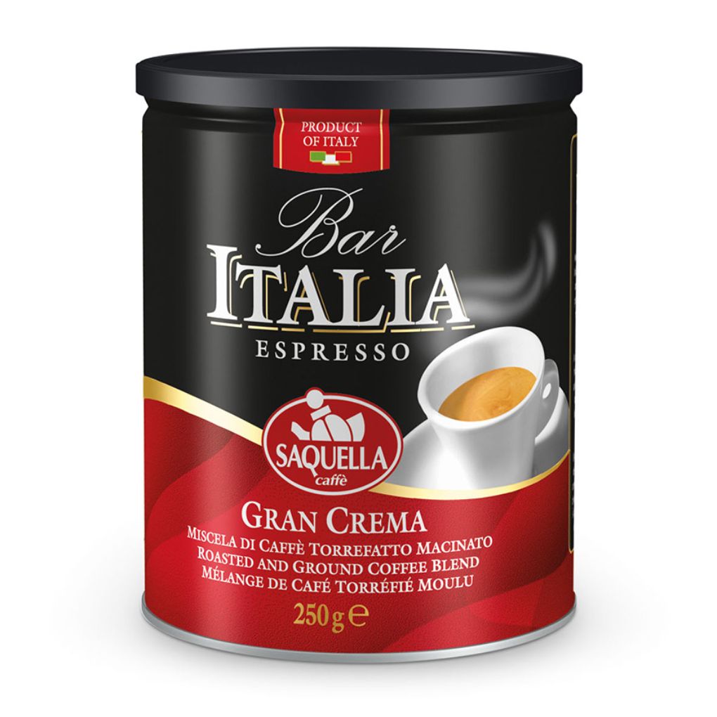 Saquella Gran Crema Espresso Ground Coffee 1
