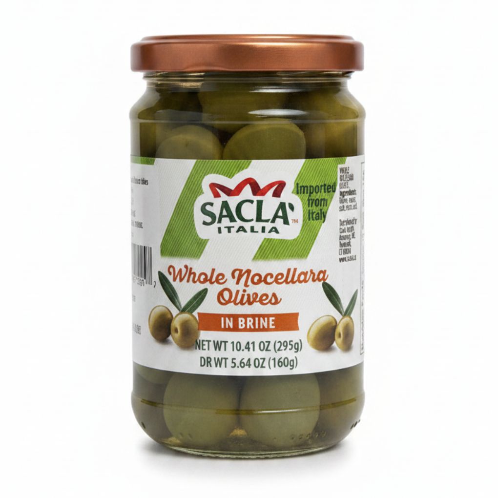 Sacla Whole Nocellara Green Olives in Brine 2