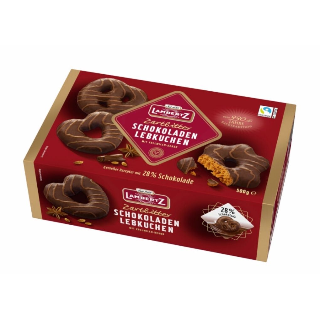 Lambertz Dark Chocolate Lebkuchen 1