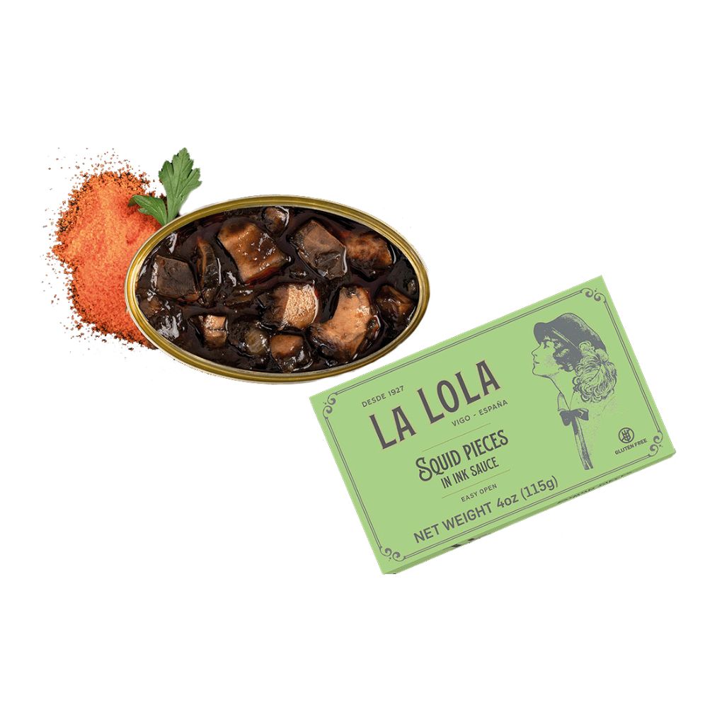 La Lola Spanish Squid Pieces in Ink Sauce 1