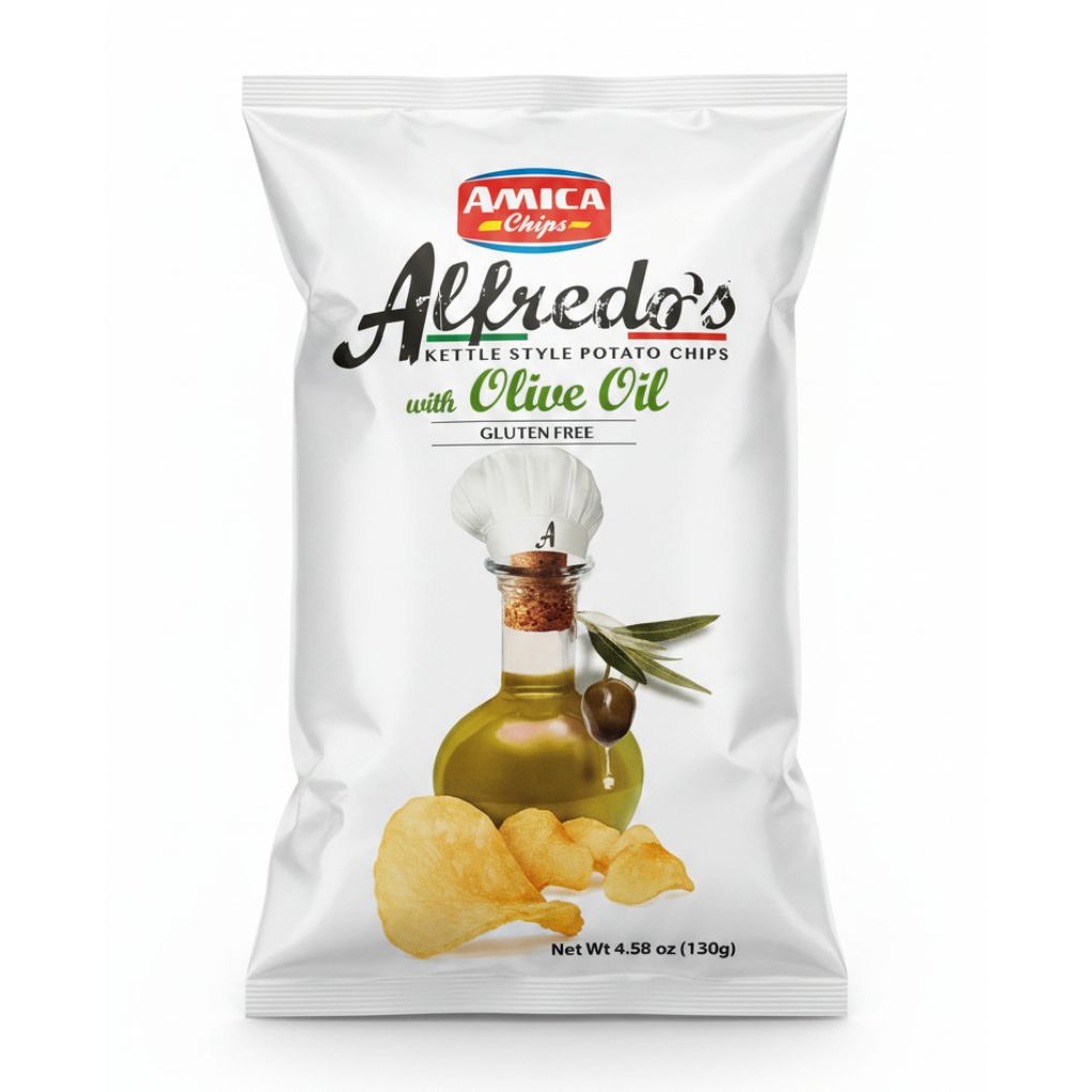 Amica Chips Italian Potato Chips, Olive Oil, Kettle Style 1