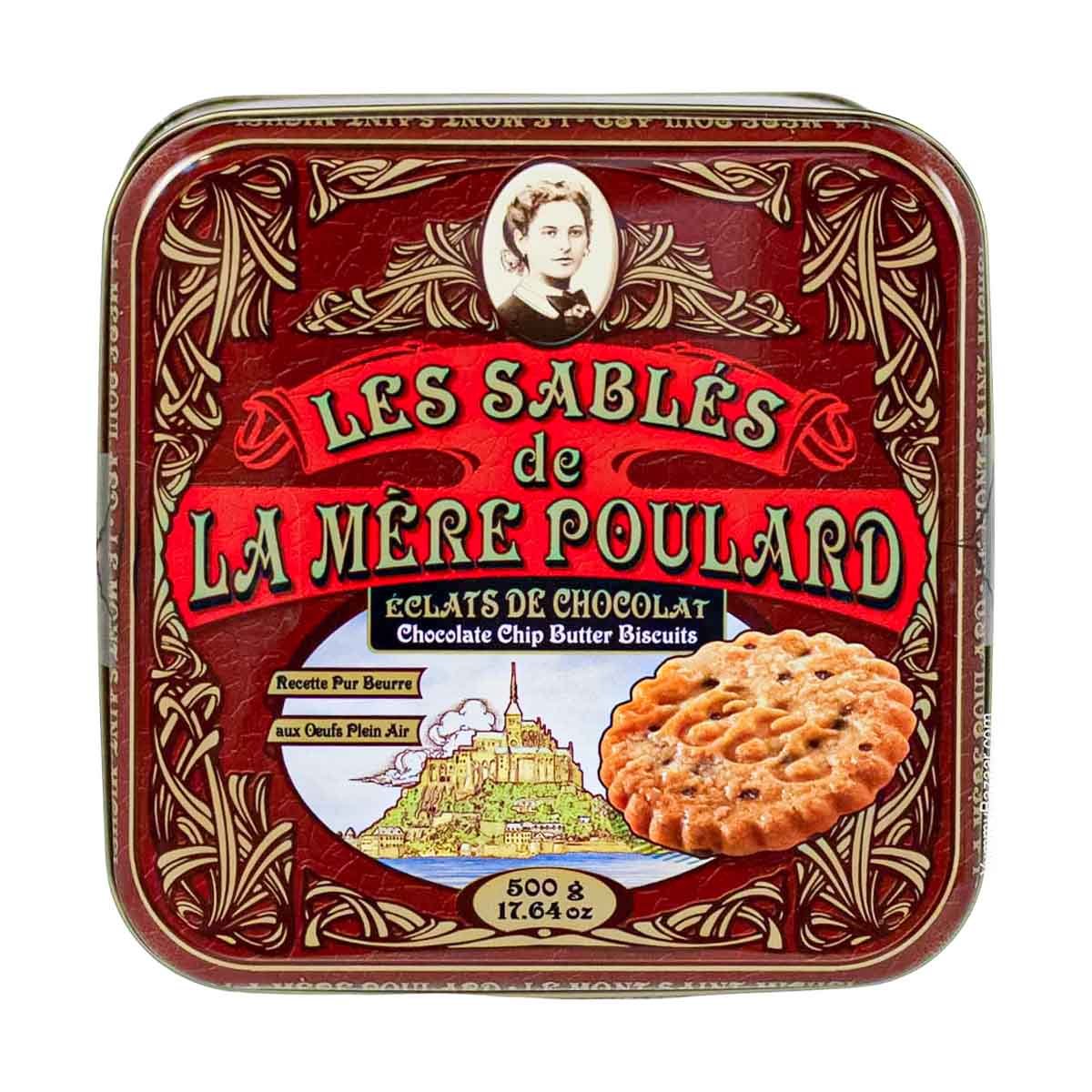 La Mere Poulard French Chocolate Chip Sable Cookies in Luxury Tin 2