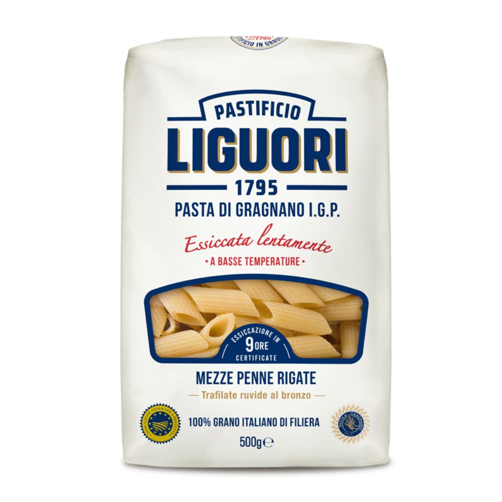 Liguori Mezze Penne Rigate di Gragnano IGP 1