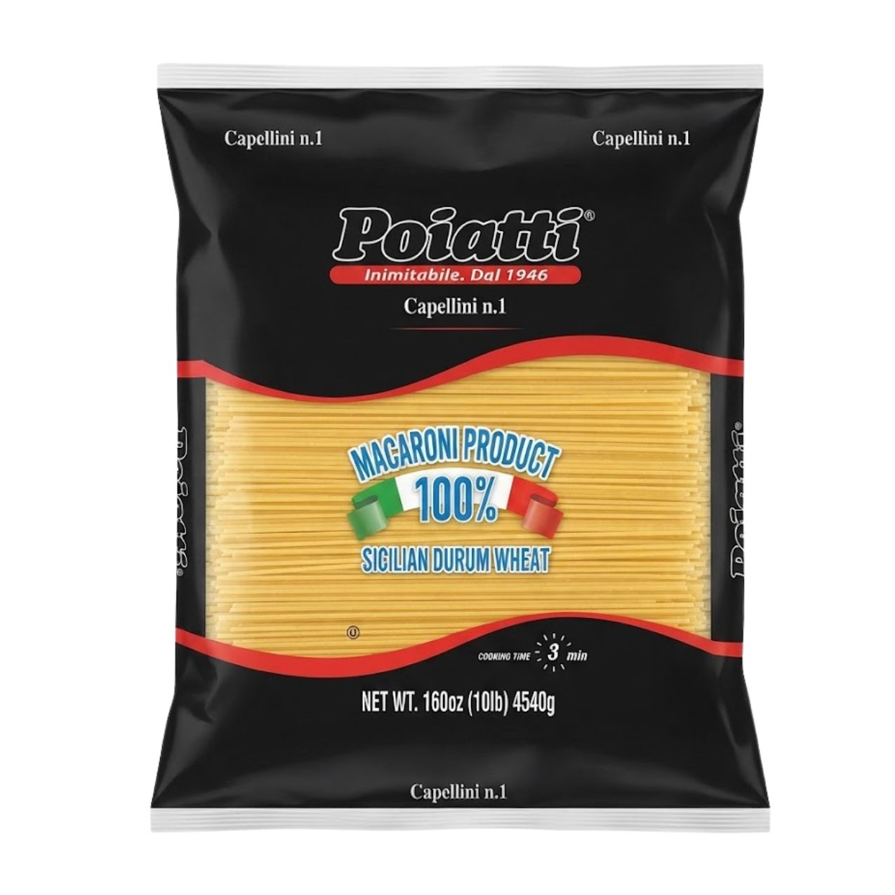 Poiatti Capellini #1, 100% Sicilian Wheat 1