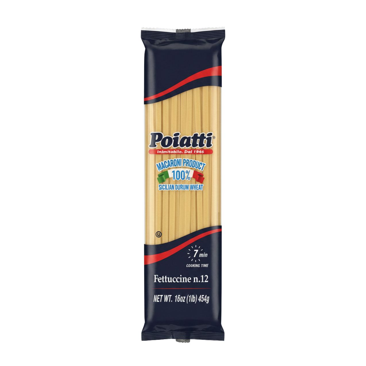 Poiatti Fettuccine #12, 100% Sicilian Wheat 1