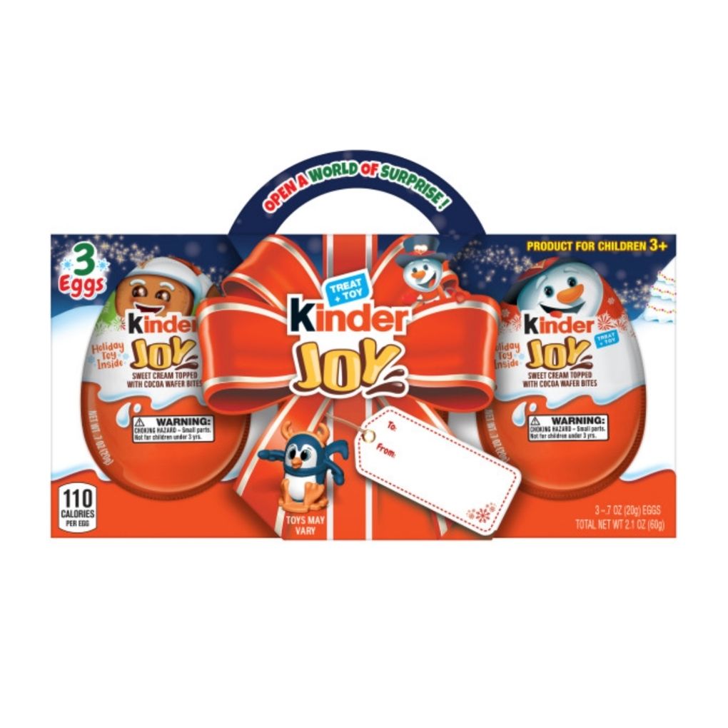 Kinder Joy Christmas Chocolate Egg Gift Set (3 Eggs) 1