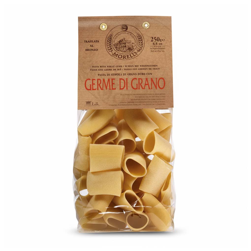 Morelli Paccheri Pasta (With Wheat Germ) 1