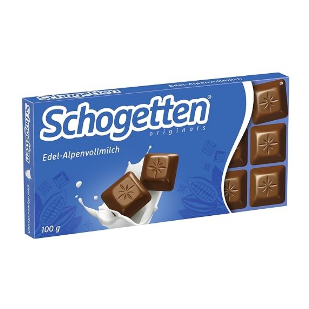 Schogetten Alpine Milk Chocolate Bar 1